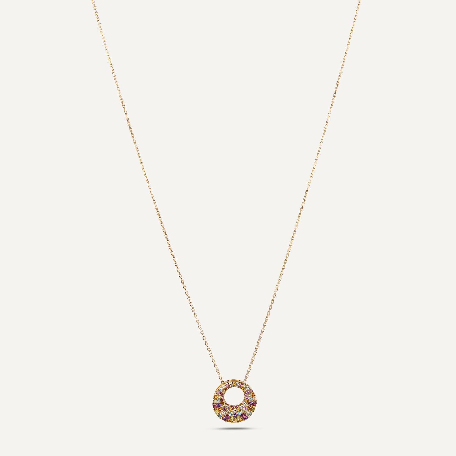 Collier Edelstein ca. 1,72 ct Gelbgold