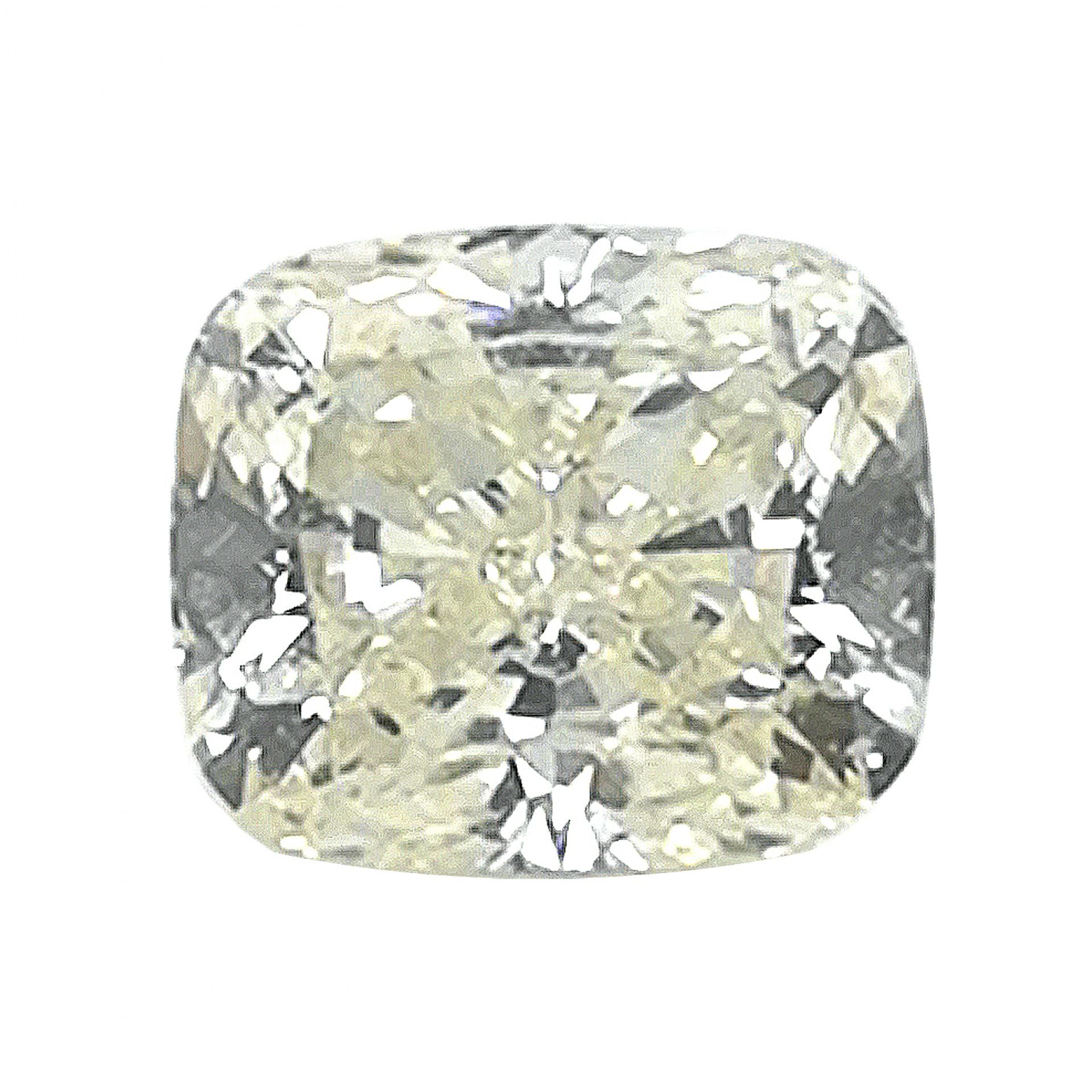 Viereckiger, weißer Diamant;