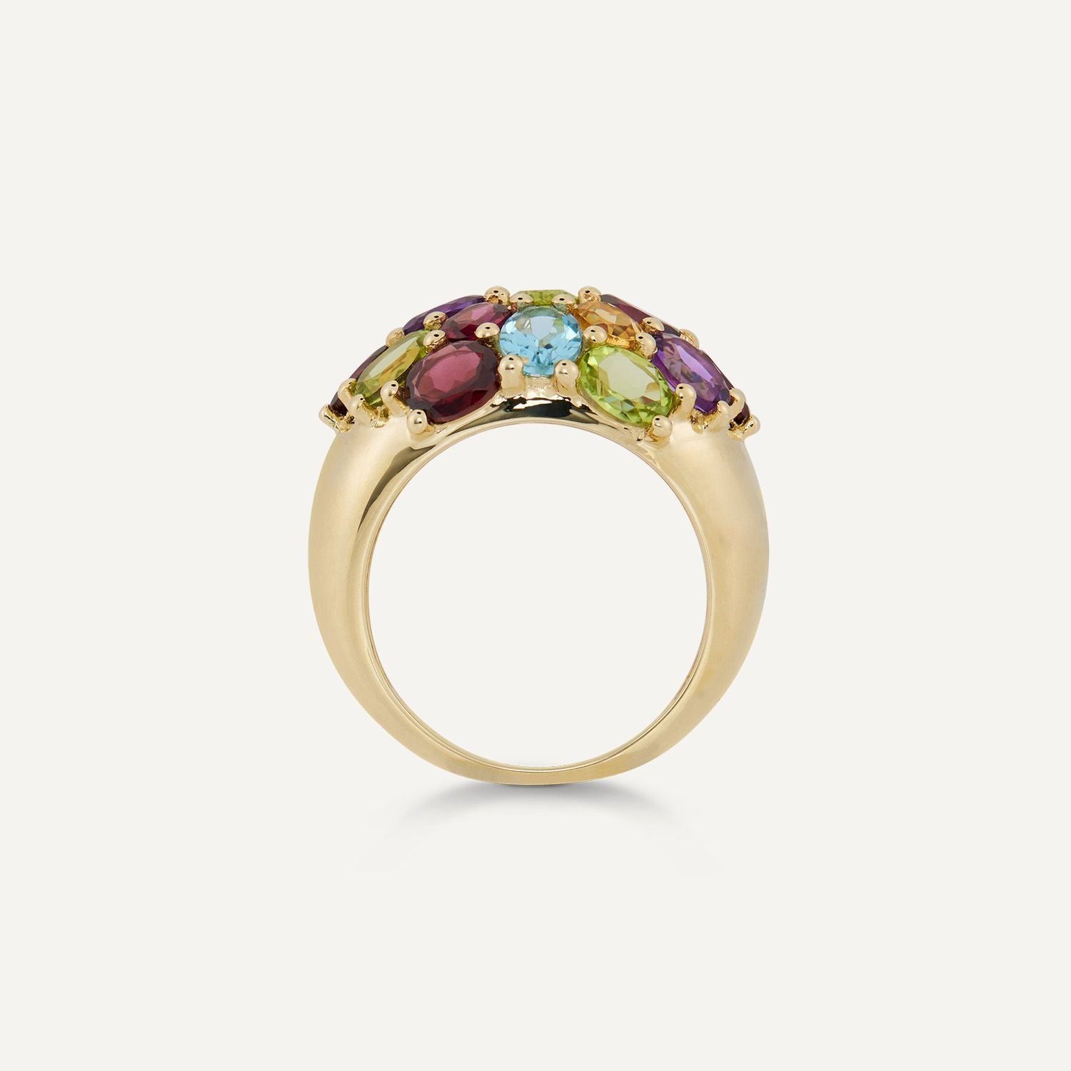 Ring Edelstein ca. 6,74 ct Gelbgold