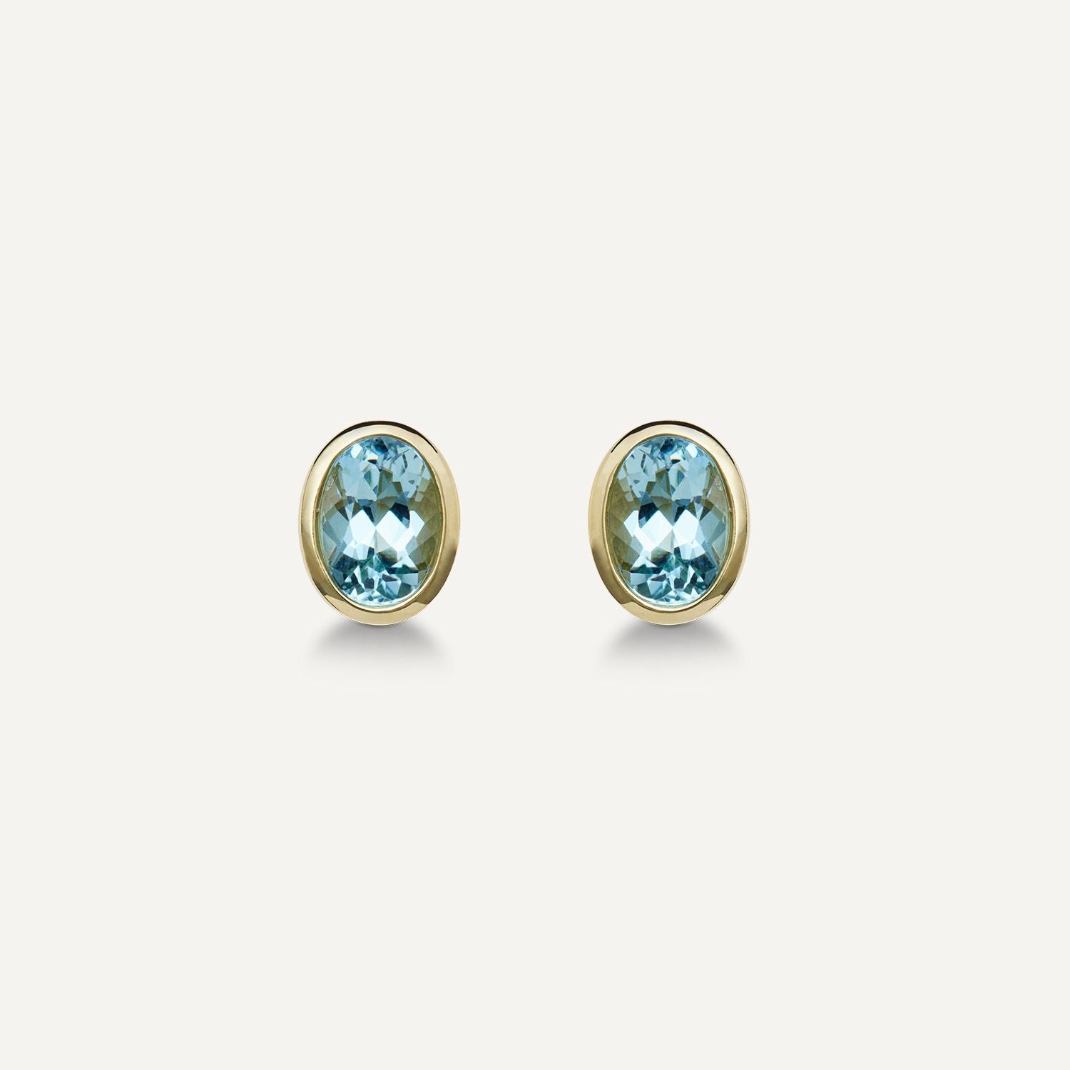 Ohrstecker Santa Maria Aquamarin ca. 1,30 ct Gelbgold