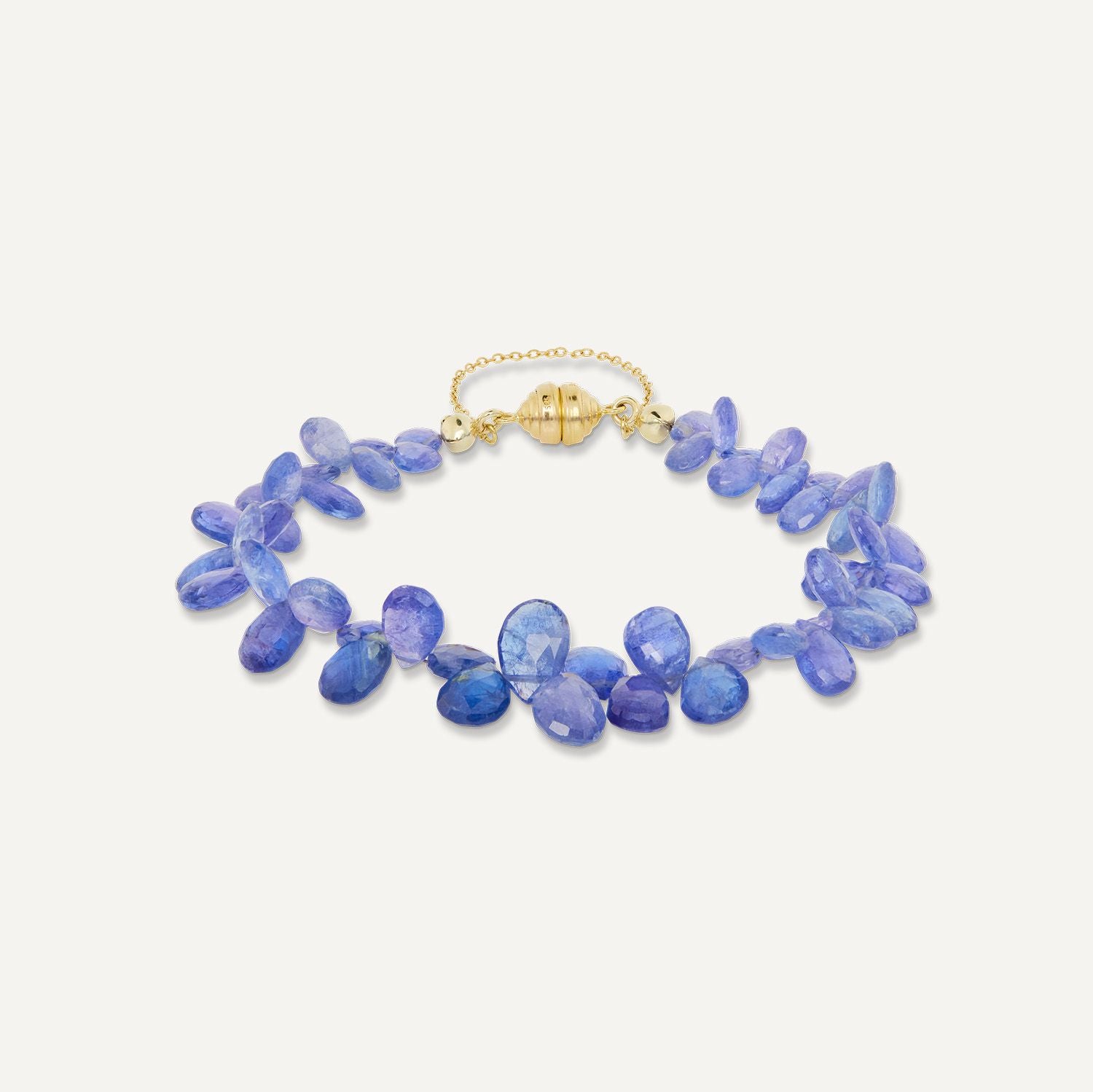 Armband Tansanit ca. 54,00 ct Gelbgold