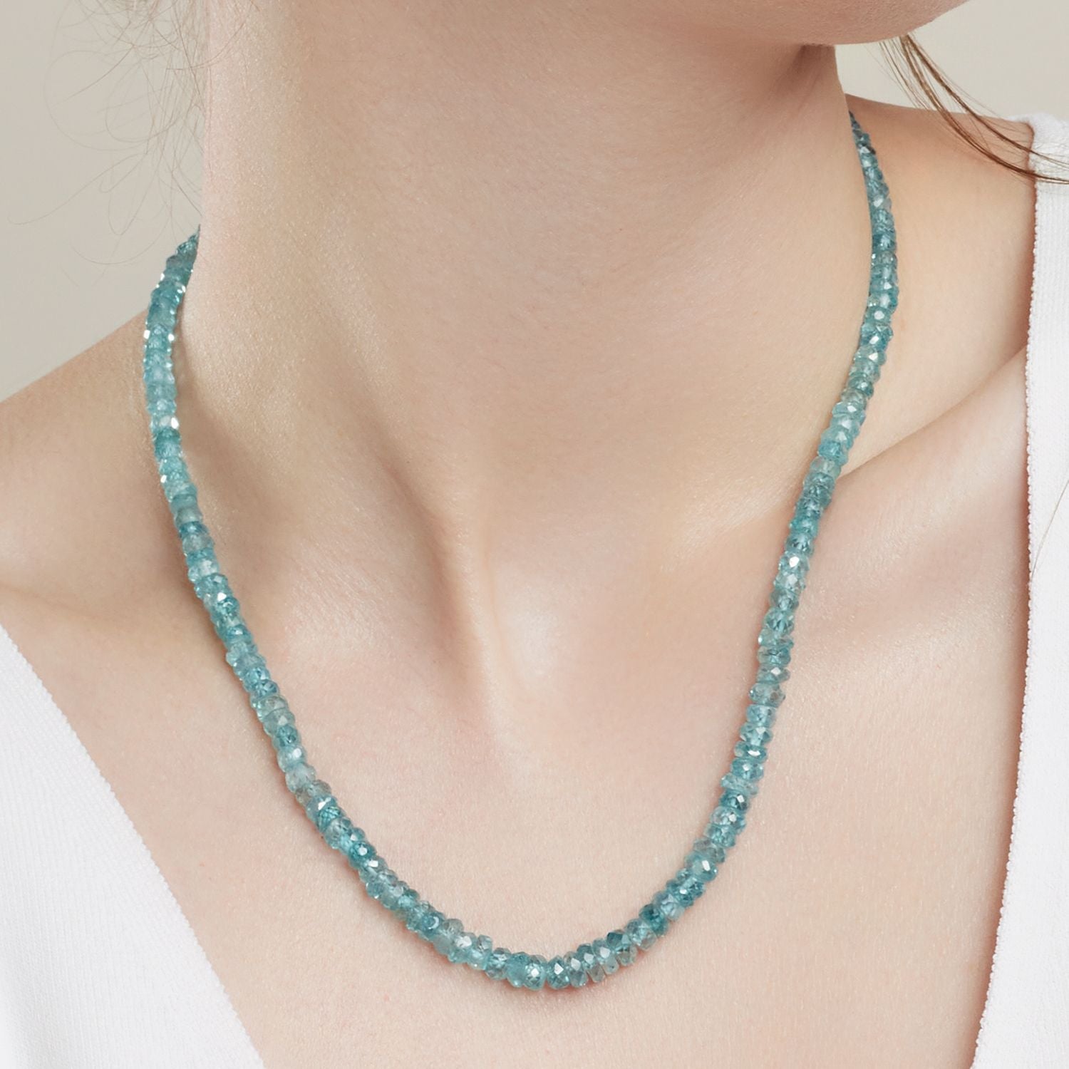 Collier Zirkon ca. 145,00 ct Gelbgold