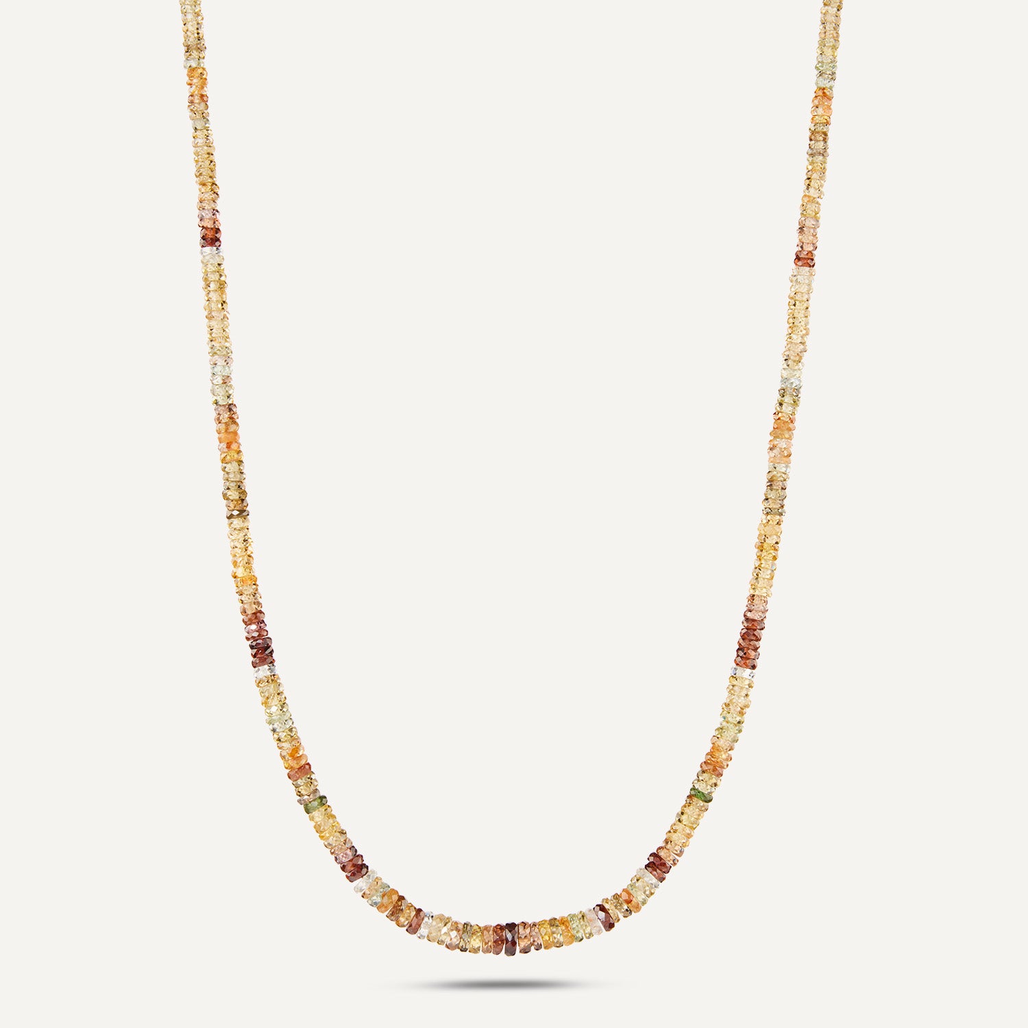 Collier Zirkon ca. 134,00 ct Gelbgold
