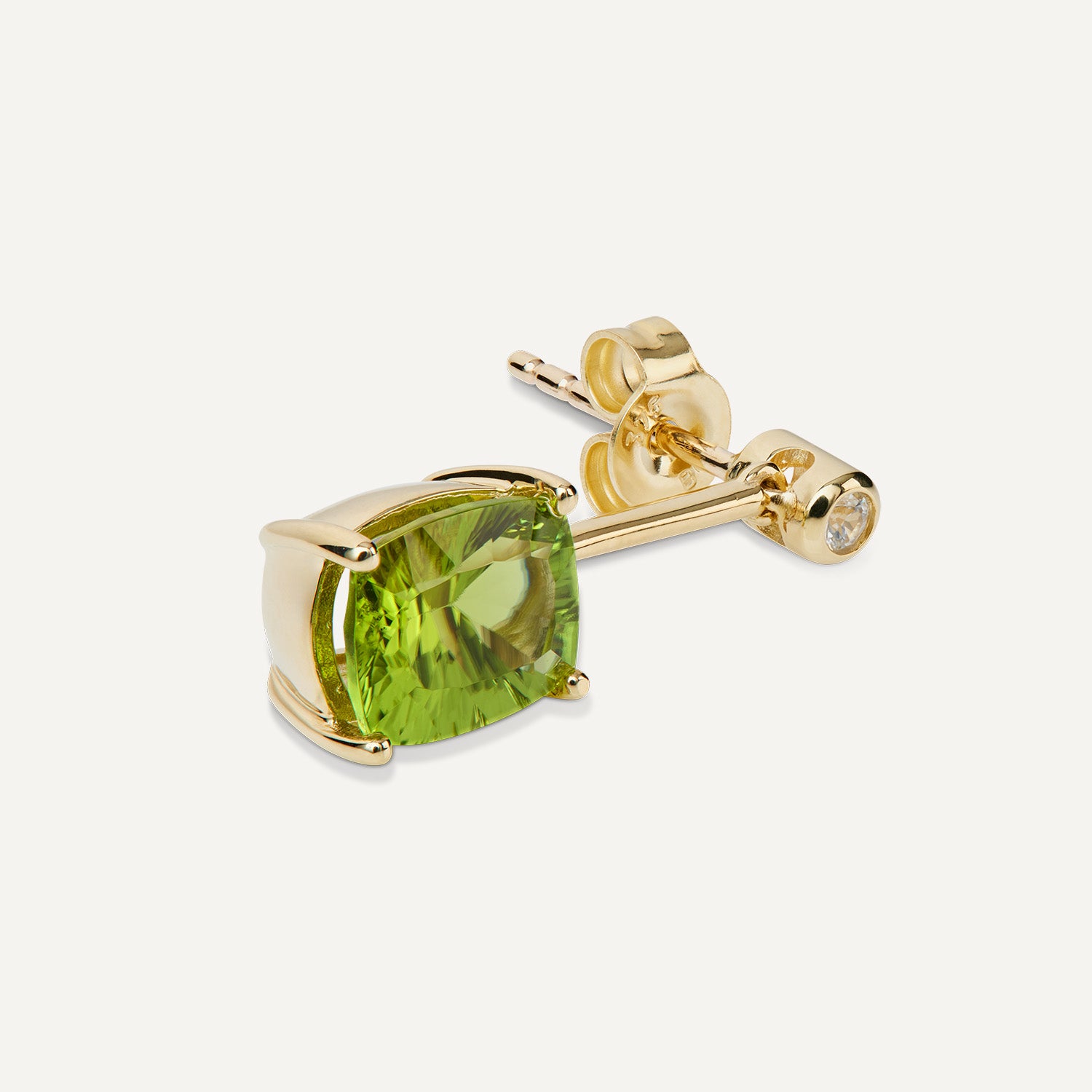 Ohrhänger Peridot und Zirkon ca. 3,88 ct Gelbgold