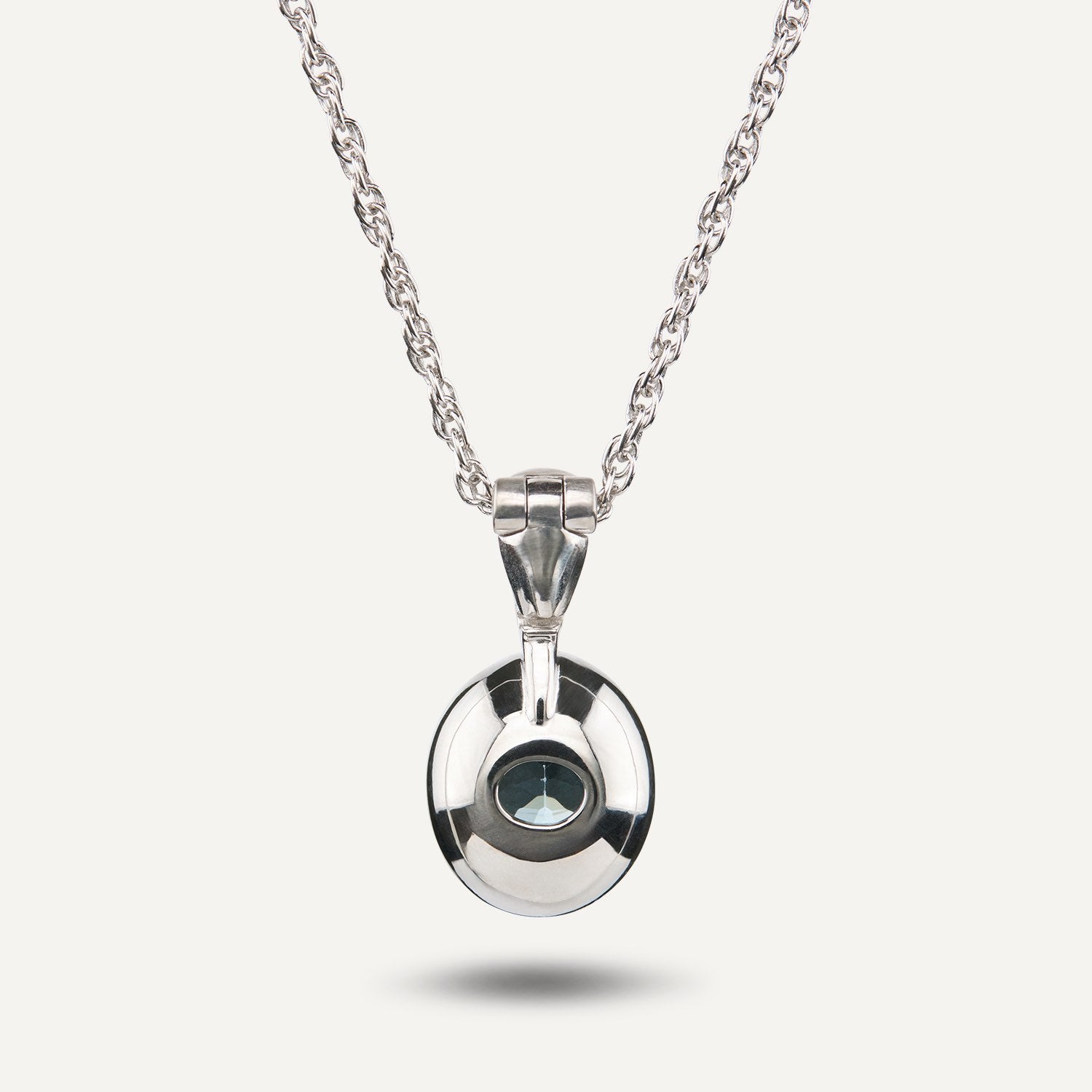 Clip-Anhänger Santa Maria Aquamarin ca. 0,90 ct Platin
