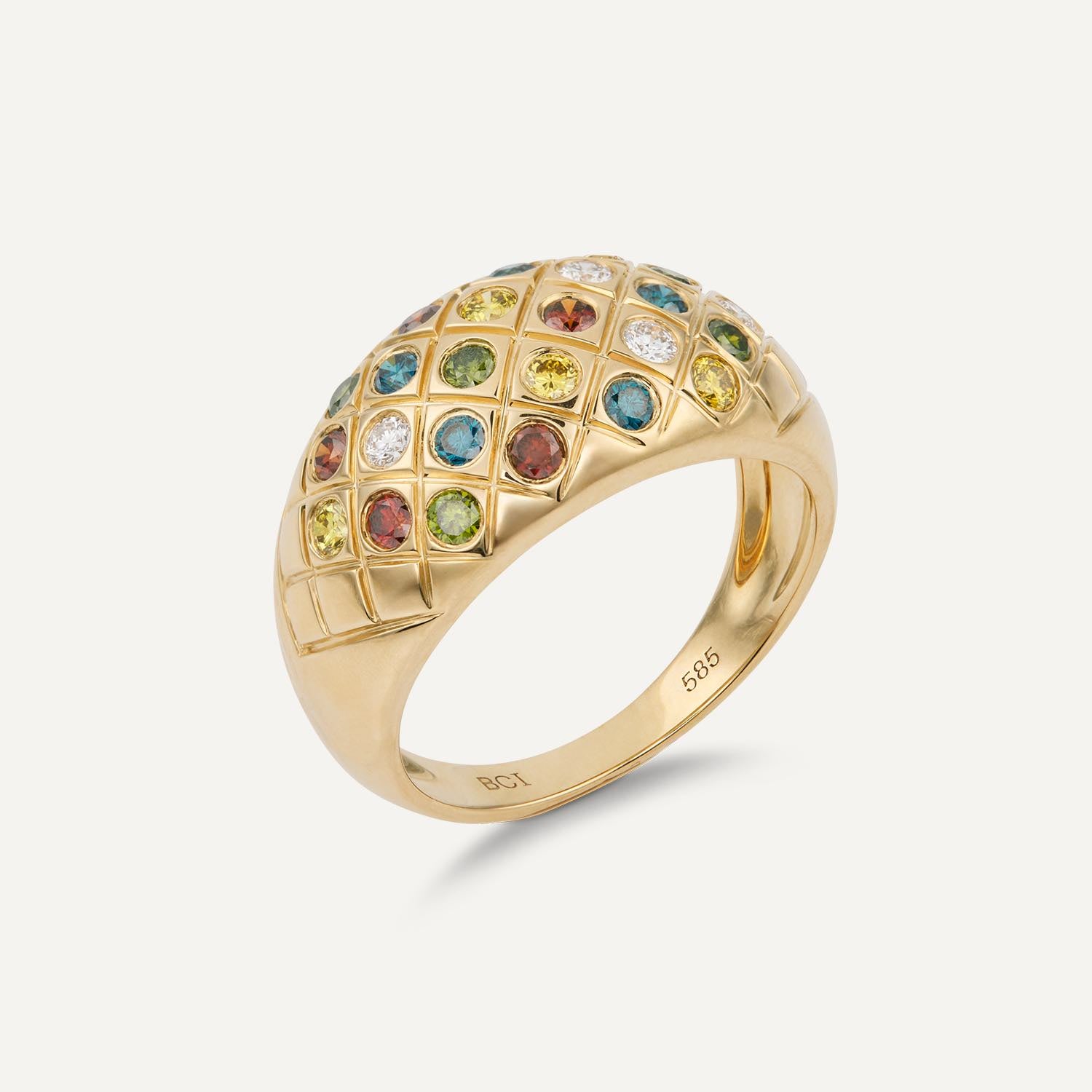 Ring Brillant ca. 0,72 ct Gelbgold