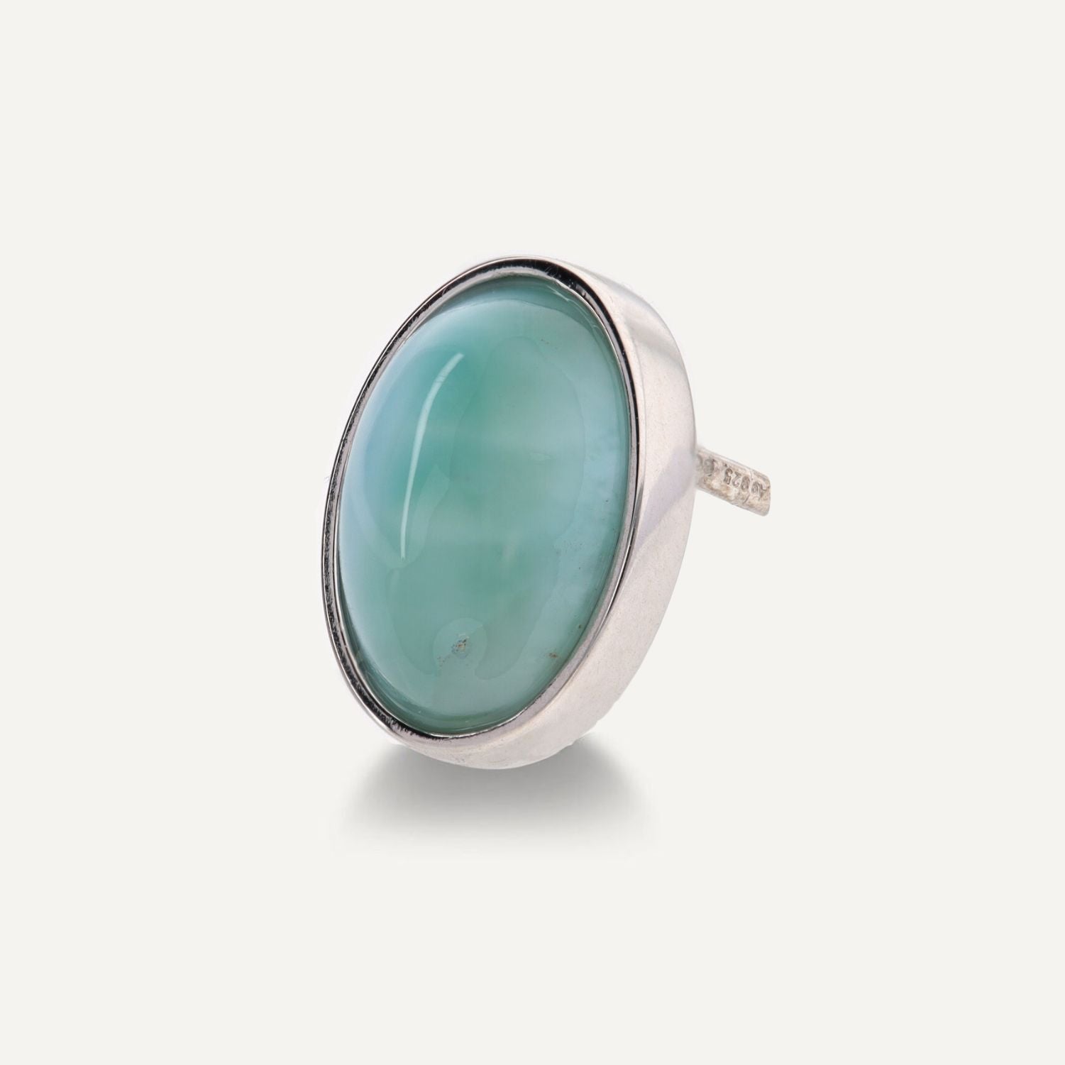 Ohrstecker Larimar ca. 7,00 ct Silber