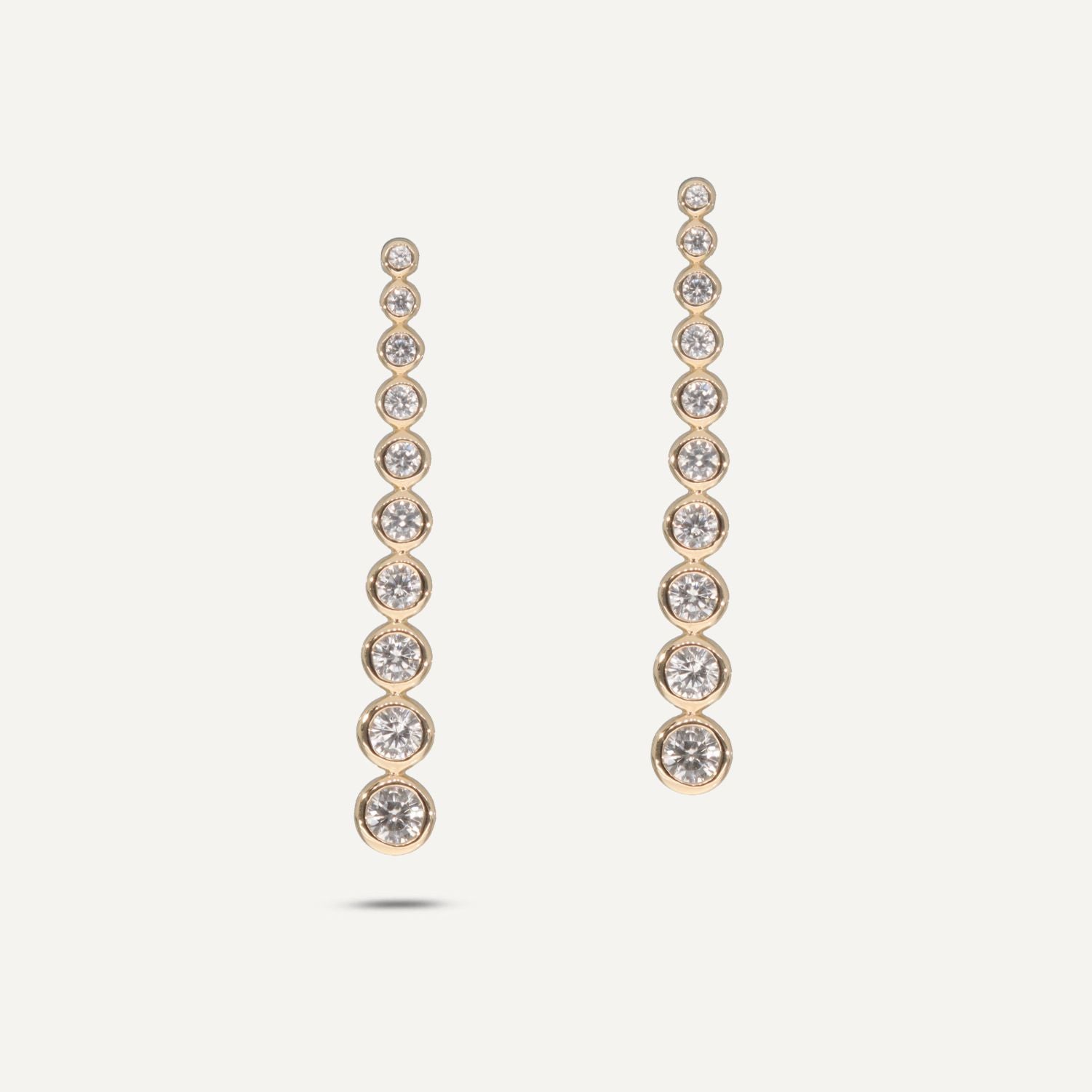 Ohrstecker Zirkon ca. 1,64 ct Gelbgold
