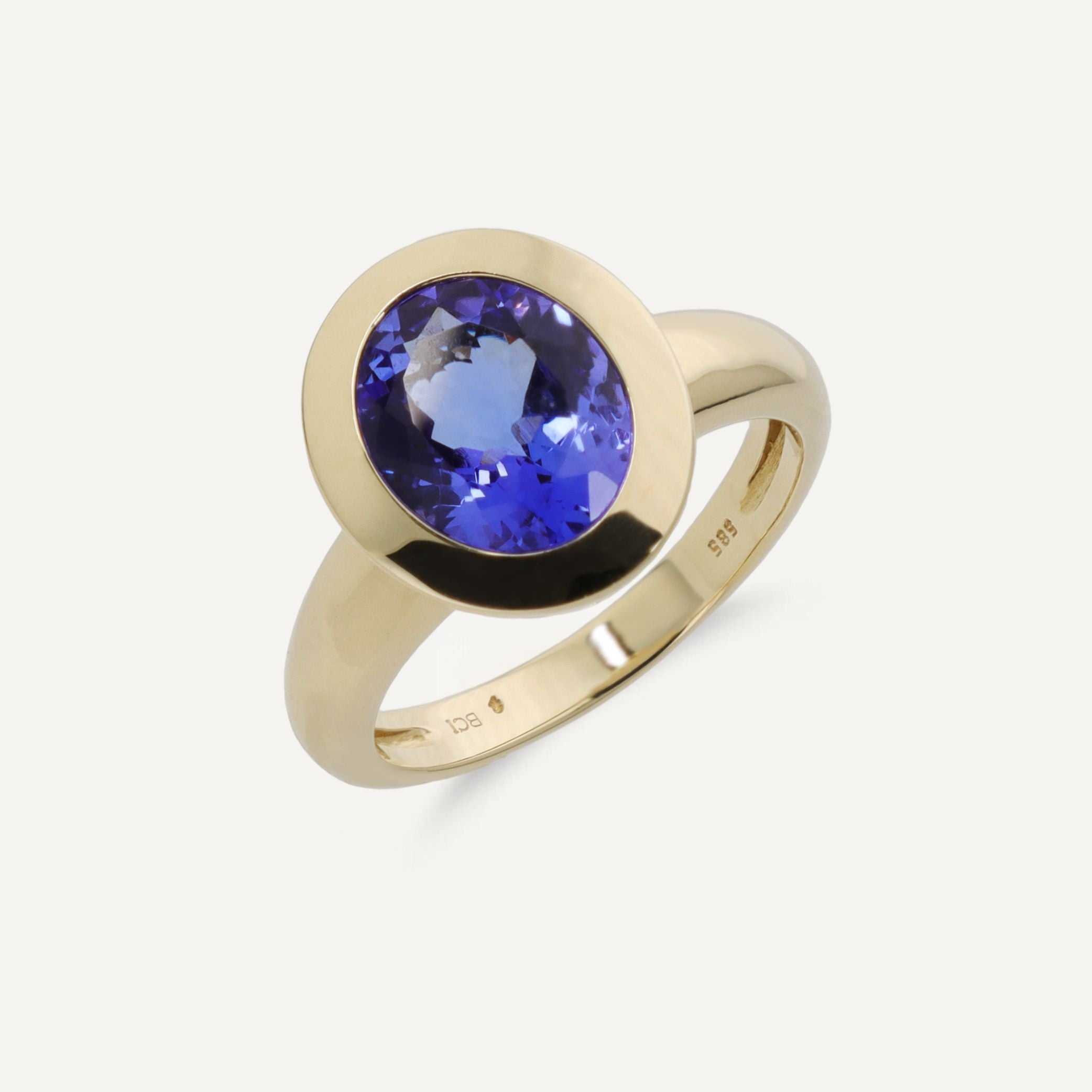 Ring Tansanit ca. 2,25 ct Gelbgold