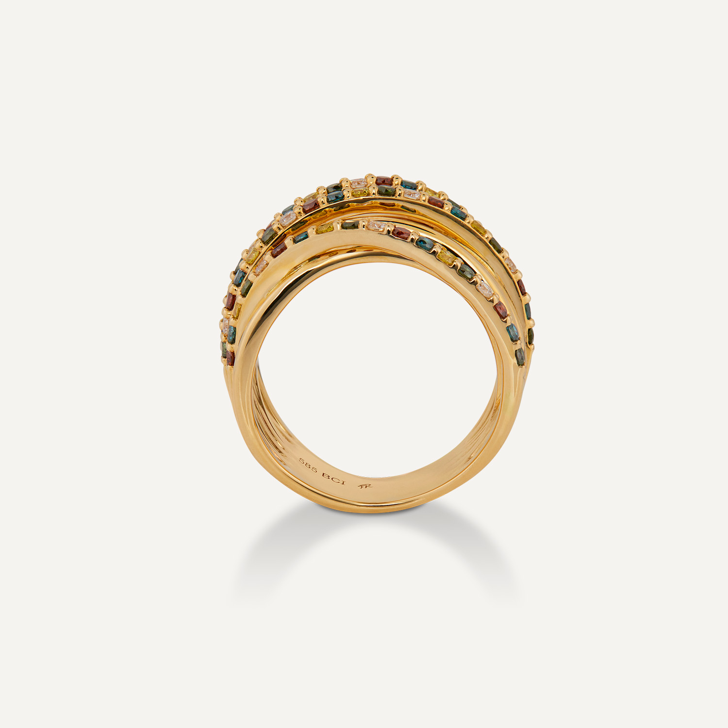 Ring Brillant ca. 0,92 ct Gelbgold