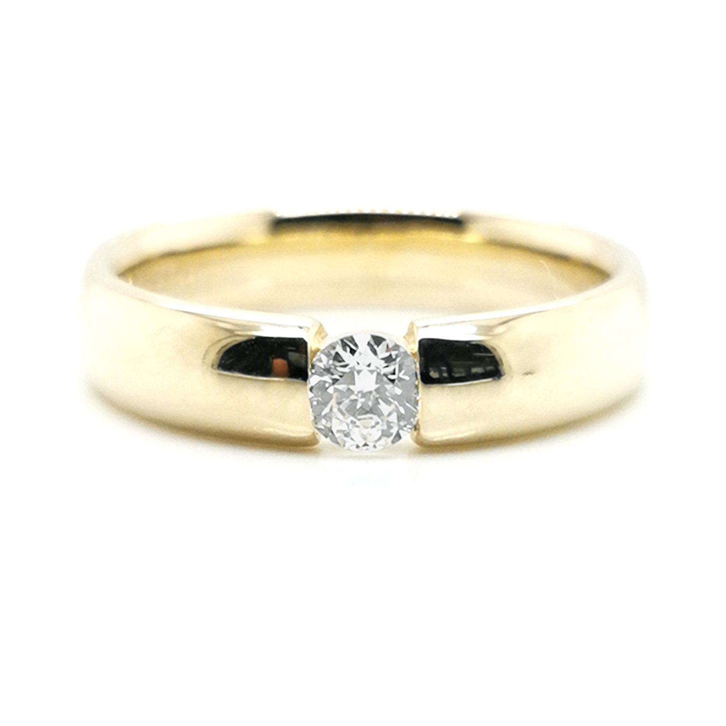 Diamant "Pure Fire" 81-Facetten-Sonderschliff 0,25 ct Edelstein Ring Gelbgold 585/000 Sogni d´oro 