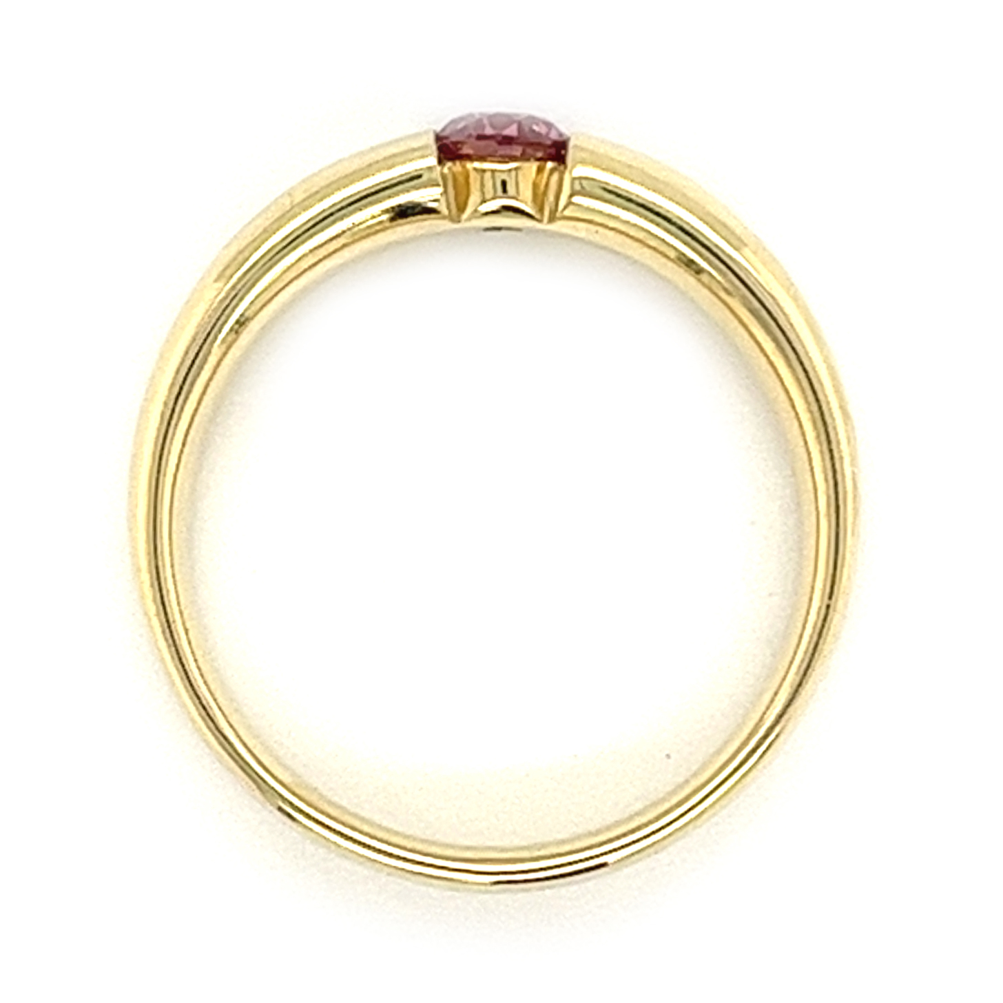 Brillant, beh. pink 0,26 ct Edelstein, 585 Gelbgold Ring, Sogni d´oro 