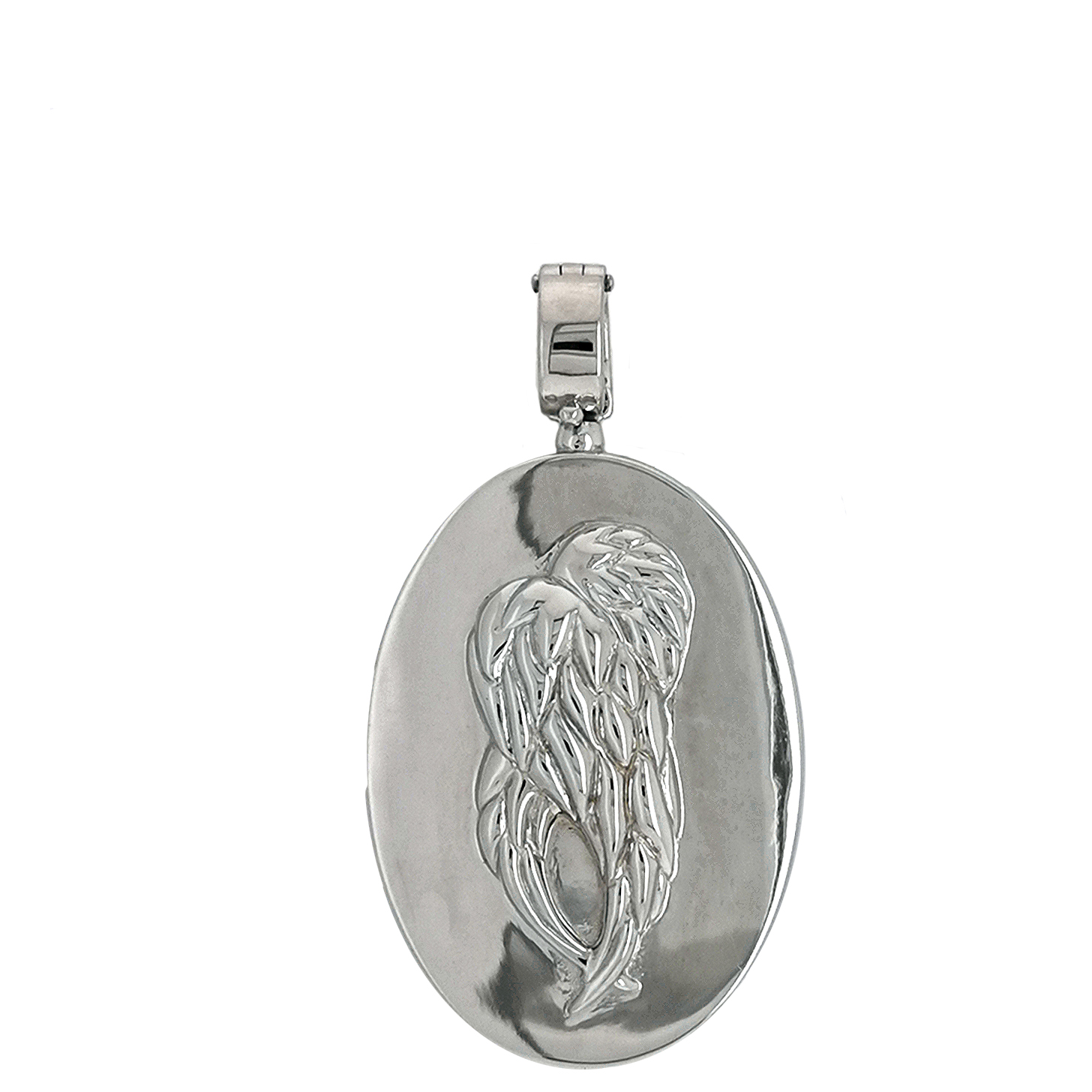 Engel der Unendlichkeit / Angel of Eternity - Edelsteingemälde - Anhänger in 925 Sterling Silber, rhod.